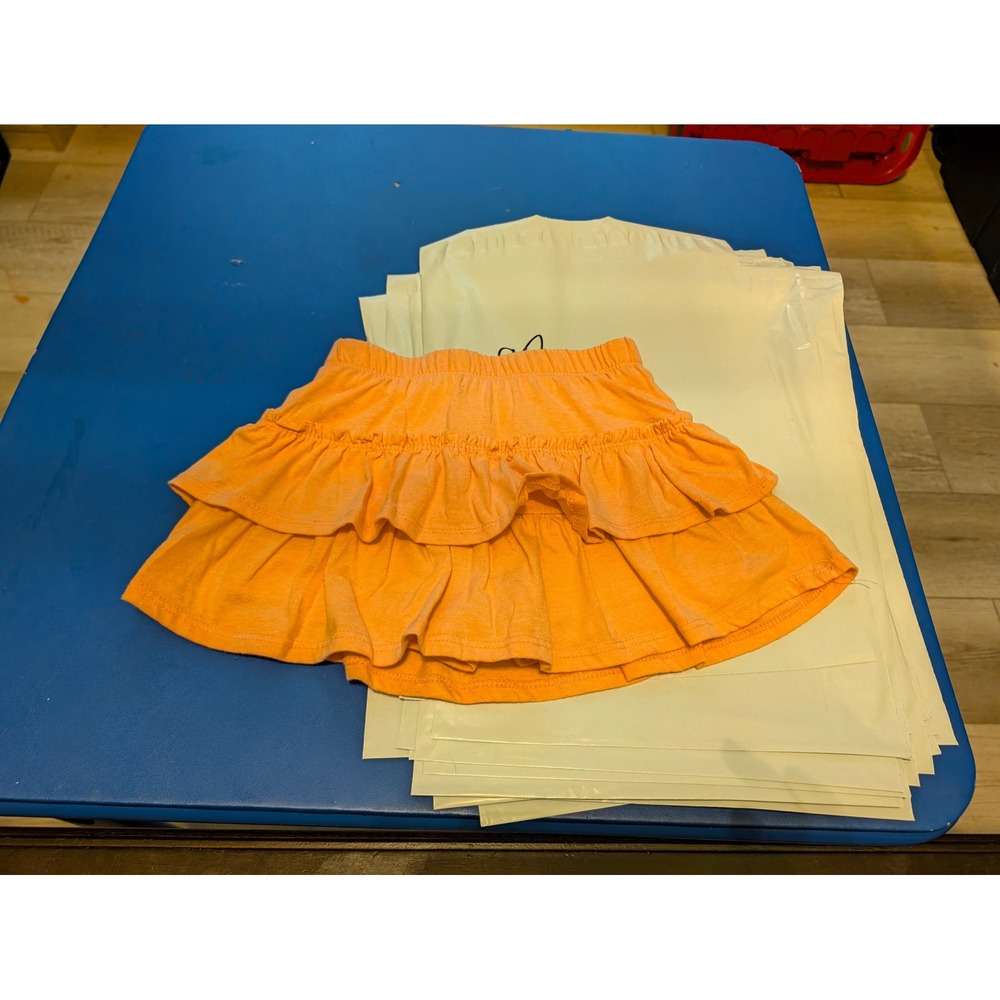 365 Kids Garanimals Girls Orange Ruffle Tiered Skort Size 4 GASS2538922